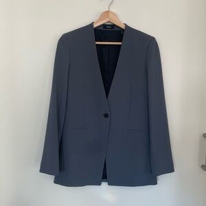 theory women’s slate blue business blazer